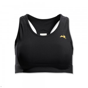 Tracksmith Allston Women's Bra Black NZ | 62148QBTN