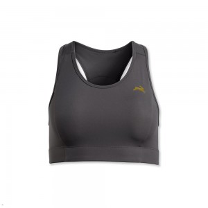 Tracksmith Allston Women's Bra Dark Gray NZ | 17952NYKL