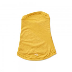 Tracksmith Brighton Neck Warmer Yellow NZ | 50823JKZD