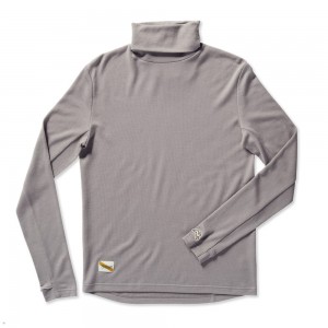 Tracksmith Fells Turtleneck Men's Base Layer Gray NZ | 10683HJXK