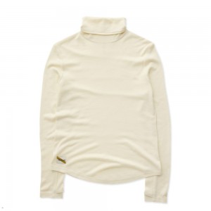 Tracksmith Fells Turtleneck Women's Base Layer Ivory NZ | 90465MJPN