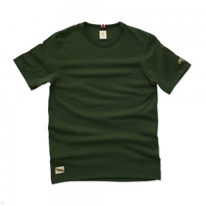 Tracksmith Grayboy Men's Tee Forest NZ | 48915RBVS