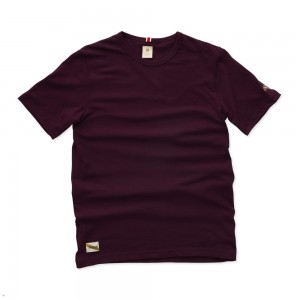 Tracksmith Grayboy Women's Tee Wine NZ | 64239VGDP