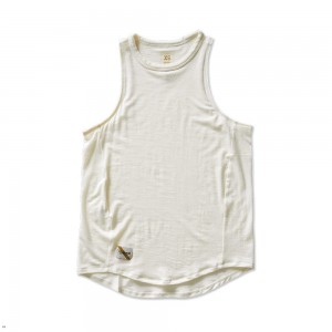 Tracksmith Harrier Women's Tank Ivory NZ | 16378AZHQ