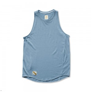 Tracksmith Harrier Women's Tank Stonewash NZ | 62103MZBO