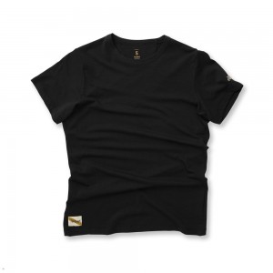 Tracksmith Harrier Women's Tee Black NZ | 57213ZKGN