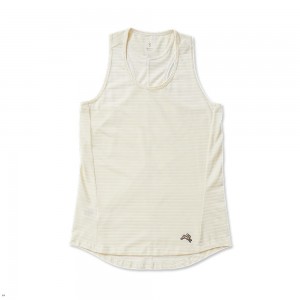 Tracksmith Horizon Women's Tank Dawn/Eggshell NZ | 80362MFED