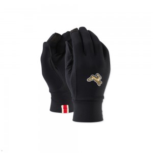 Tracksmith Inverno Gloves Black NZ | 67901VSUX