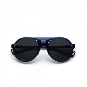 Tracksmith Kazu Tourer Sunglasses Blue NZ | 57603BTPU