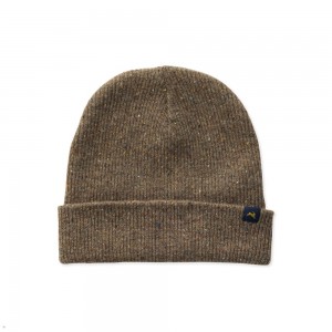 Tracksmith Prospect Beanie Flecked Taupe NZ | 03642LEPV