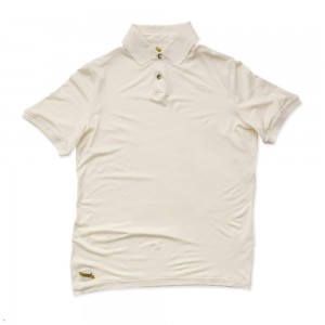 Tracksmith Rapid Transit Polo Men's Shirts Ivory NZ | 09476KGSM