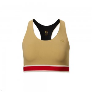 Tracksmith Run Women's Bra Brown NZ | 58049RPWA