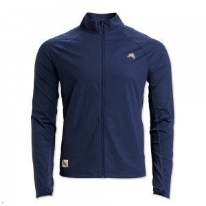 Tracksmith Session Men's Jacket Navy NZ | 45963MSAZ