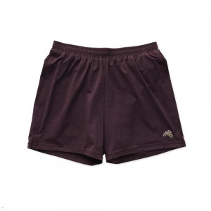 Tracksmith Session Men's Shorts Burgundy NZ | 72583HBFX