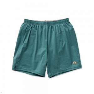 Tracksmith Session Men's Shorts Turquoise NZ | 96281ZBCL