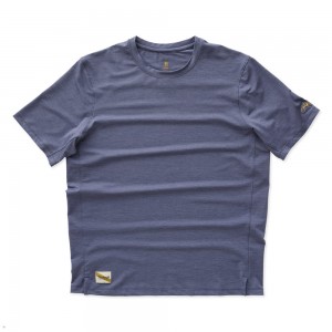 Tracksmith Session Men's Tee Stone Gray NZ | 74930TYRU