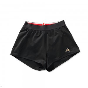 Tracksmith Session Speed Women's Shorts Black NZ | 71394IJLS