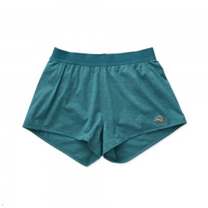 Tracksmith Session Speed Women's Shorts Dark Spruce NZ | 80765GWCY