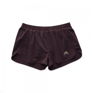 Tracksmith Session Women's Shorts Dark Aubergine Heather NZ | 32641ZCQD