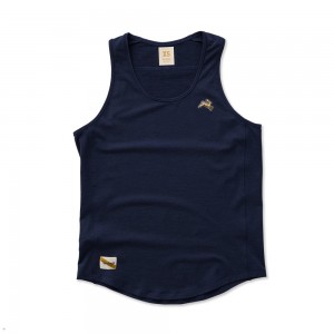 Tracksmith Session Women's Tank Navy NZ | 46927AFXO