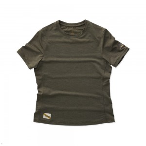 Tracksmith Session Women's Tee Beetle Green NZ | 10856XANT