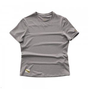 Tracksmith Session Women's Tee Frost Gray NZ | 32965HAKP