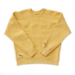 Tracksmith Trackhouse Crew Women's Sweatshirt Honey NZ | 94036SHOL