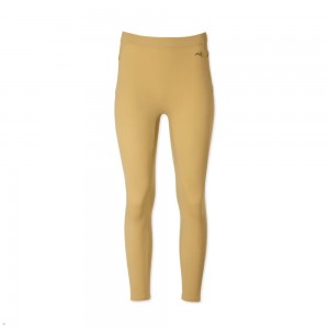 Tracksmith Turnover Crop Women's Tights Chestnut NZ | 27648RZAY