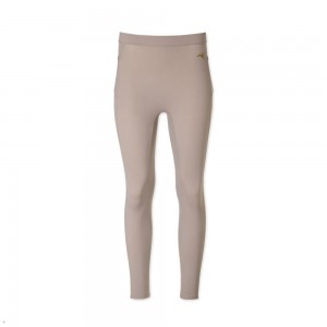 Tracksmith Turnover Crop Women's Tights Gray NZ | 52190ZSHU