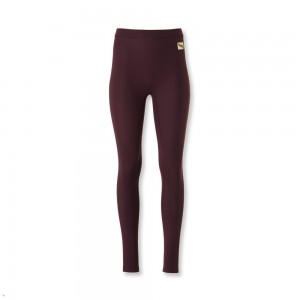 Tracksmith Turnover Women's Tights Wine NZ | 97358VWNG