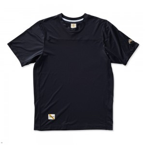 Tracksmith Twilight Men's Tee Black NZ | 46150DKEA