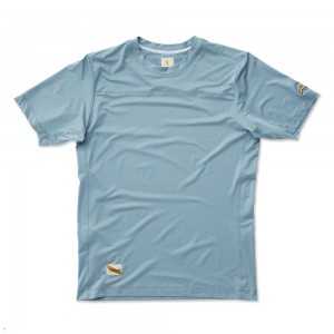 Tracksmith Twilight Men's Tee Stonewash NZ | 19657VEZQ