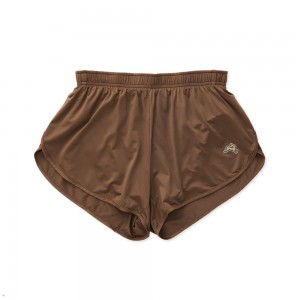 Tracksmith Twilight Split Men's Shorts Brown NZ | 93078MPCV