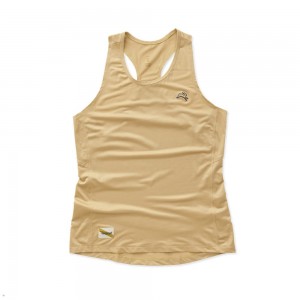 Tracksmith Twilight Women's Tank Chestnut NZ | 04132SWVK