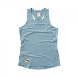 Tracksmith Twilight Women's Tank Stonewash NZ | 37451DJZM