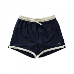 Tracksmith Van Cortlandt Grand Men's Shorts Navy/Ivory NZ | 27385AZDM