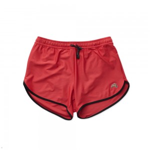 Tracksmith Van Cortlandt Men's Shorts Dark Rose/Black NZ | 74356IXEY