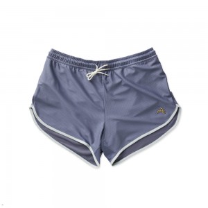 Tracksmith Van Cortlandt Men's Shorts Stone Gray/Sky Gray NZ | 31285IOTE