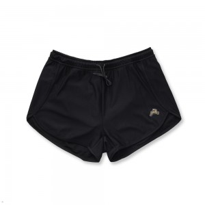 Tracksmith Van Cortlandt Women's Shorts Black NZ | 92876MQKH