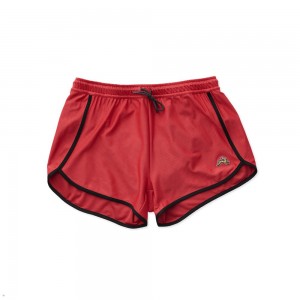 Tracksmith Van Cortlandt Women's Shorts Dark Rose/Black NZ | 56231RJQI