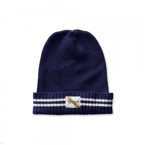 Tracksmith Varsity Runner's Caps Navy/Ivory NZ | 20984PVNR