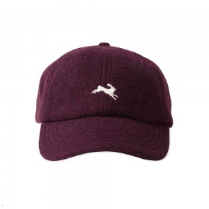 Tracksmith Wool Hats Burgundy NZ | 53074AOHB