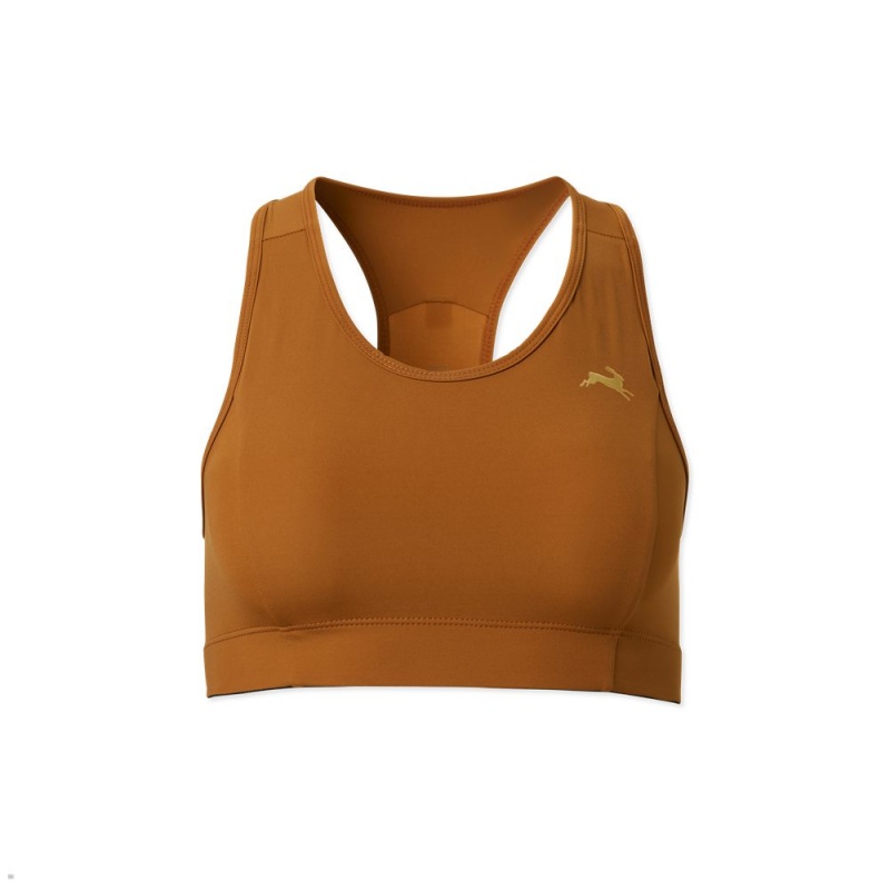 Tracksmith Allston Women\'s Bra Caramel NZ | 69874BSAW