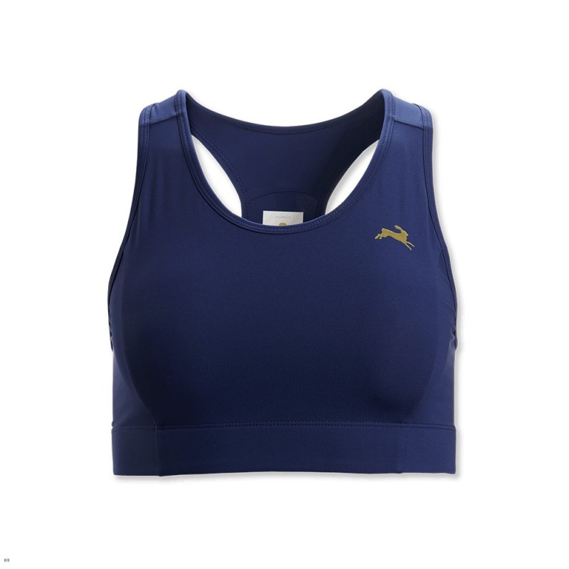 Tracksmith Allston Women\'s Bra Navy NZ | 74098CBZQ