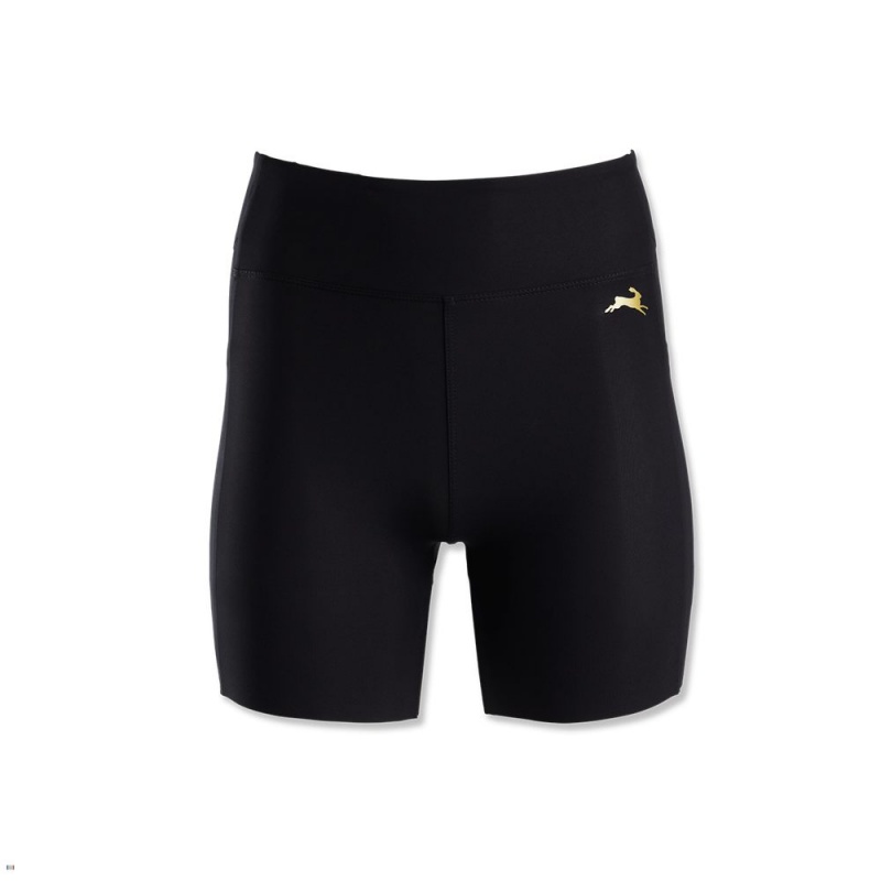 Tracksmith Allston Women\'s Shorts Black NZ | 50917JPFC