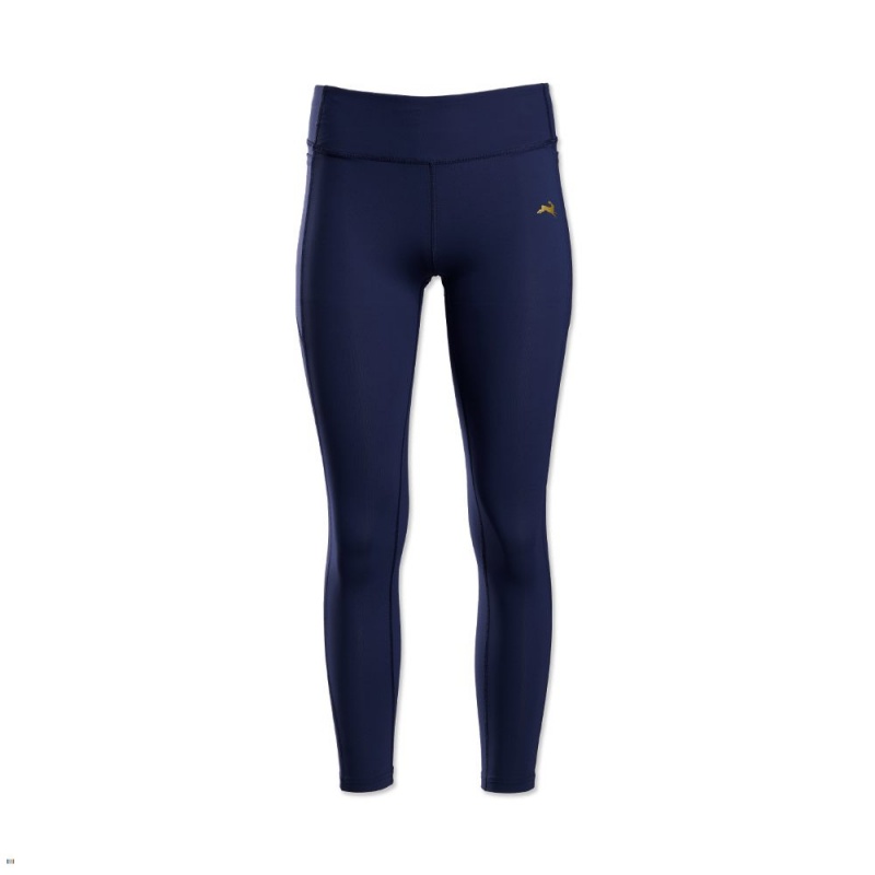 Tracksmith Allston Women\'s Tights Navy NZ | 81630BIDM