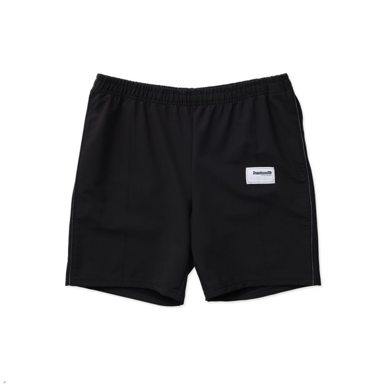 Tracksmith Bislett Men\'s Shorts Black NZ | 27386EZBG