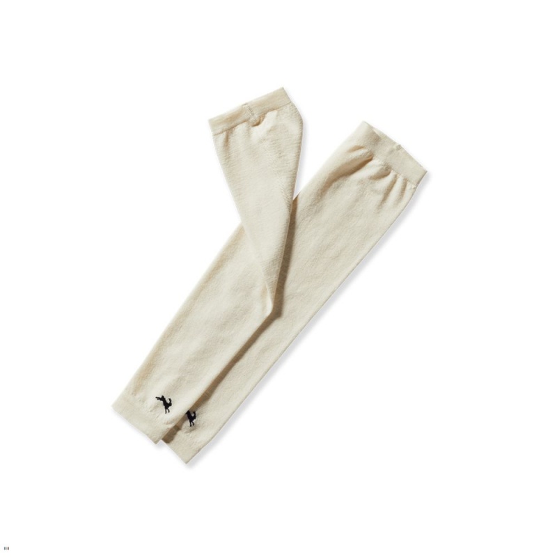 Tracksmith Brighton Arm Warmer Ivory NZ | 69278WICQ