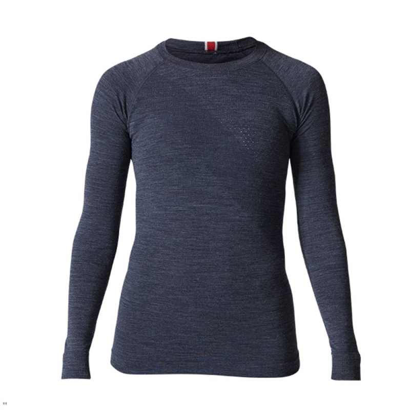 Tracksmith Brighton Women\'s Base Layer Navy NZ | 41823UDBM