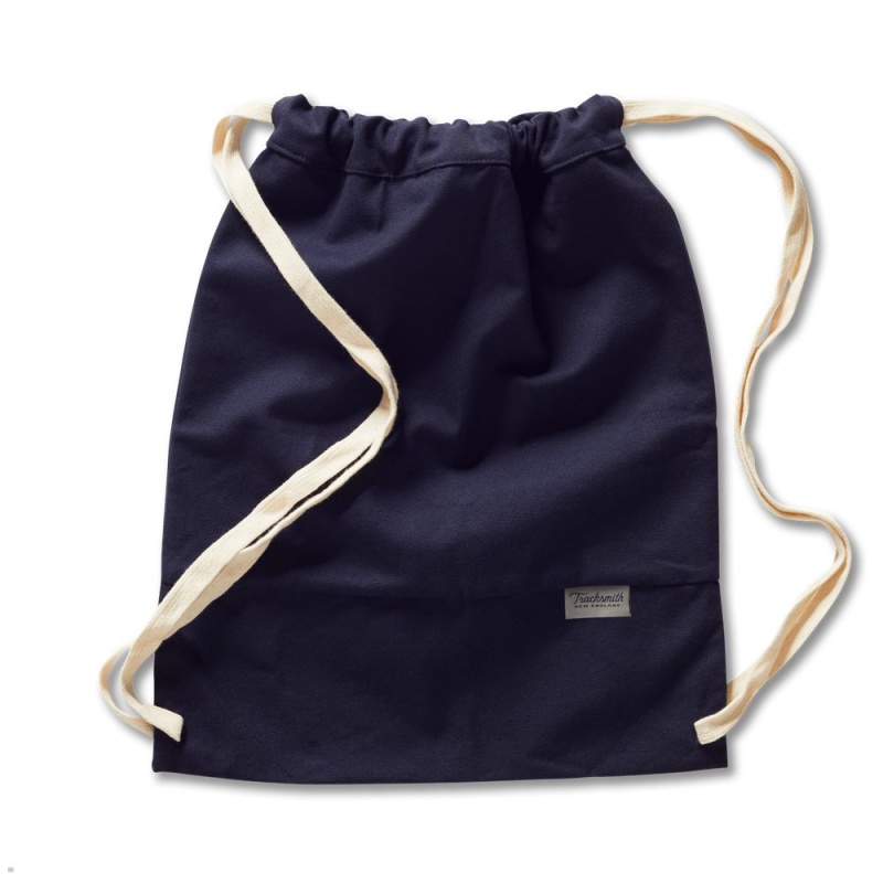 Tracksmith Canvas Spike Bags Navy NZ | 39510HKXC